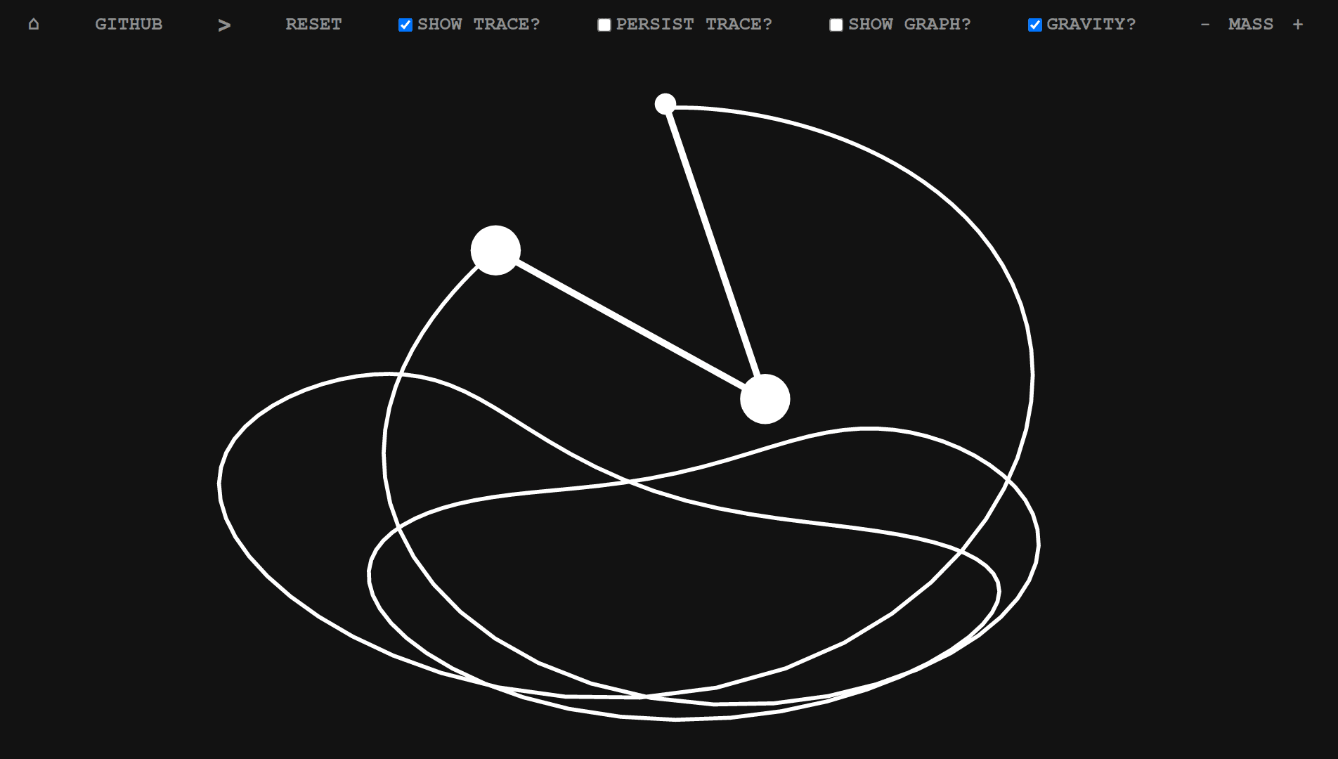 Interactive Double Pendulum Playground